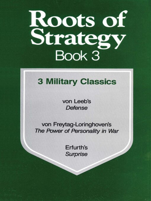 Cover image for Roots of Strategy, Book 3